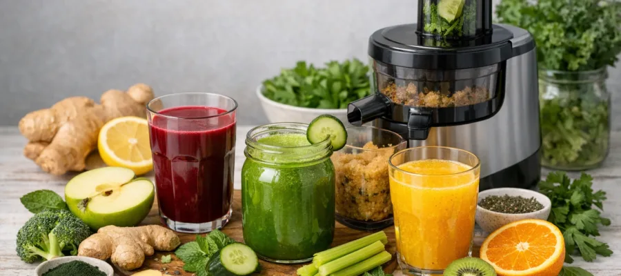 Detox-Entsafter-Rezepte fuer sanfte Entgiftung