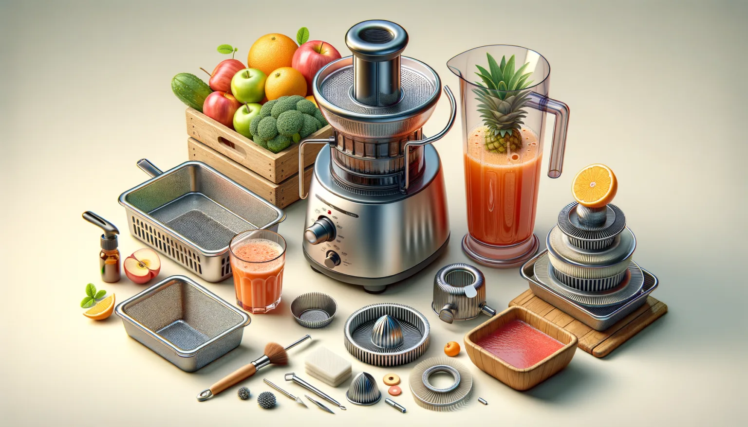 Entsafter-Siebe und Filter reinigen: Tipps fuer optimale Saftqualitaet