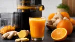 Orangen-Ingwer-Immunshot aus dem Entsafter
